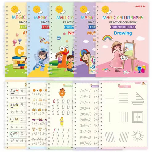 Kit 4 Libri + Matita magica